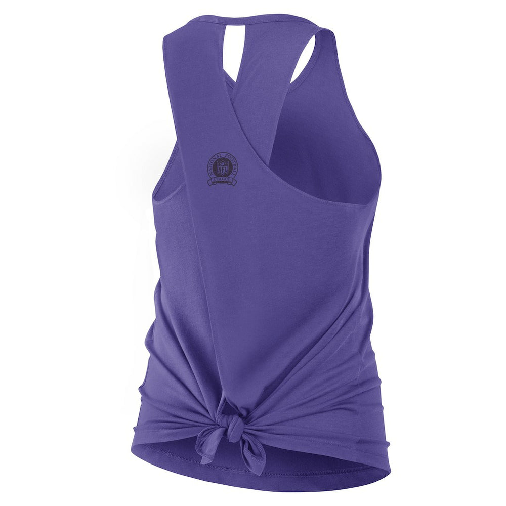 Women's Glory Open-Back Crisscross Dri-FIT Tank Top - Baltimore Ravens Tops