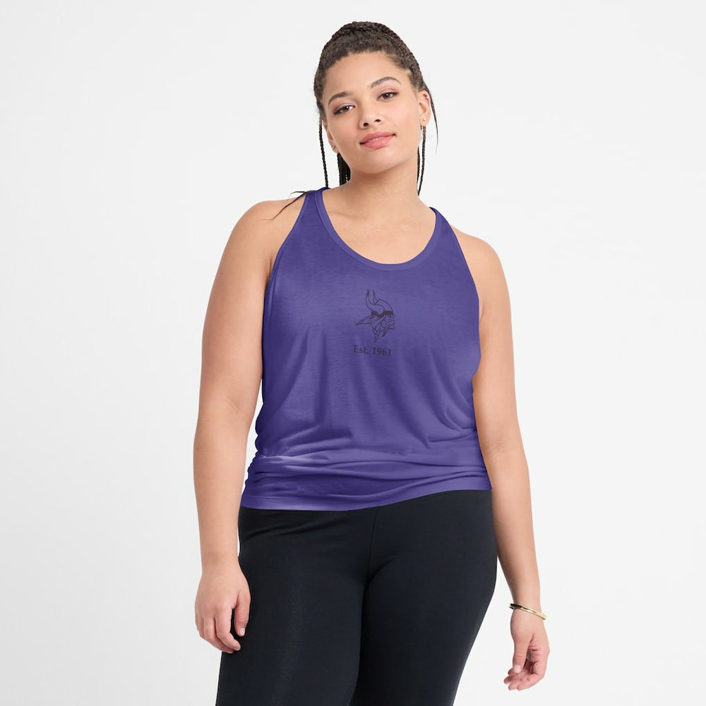 Women's Glory Open-Back Crisscross Dri-FIT Tank Top - Minnesota Vikings Tops