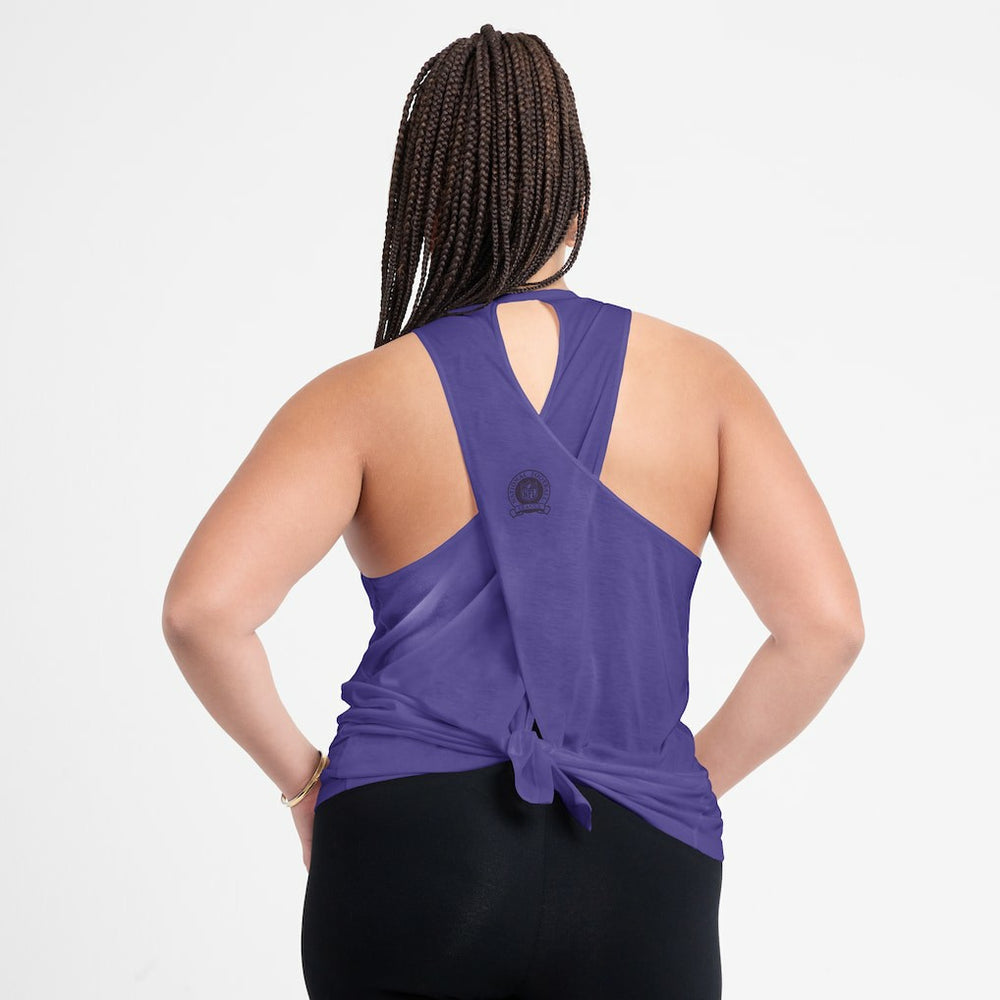 Women's Glory Open-Back Crisscross Dri-FIT Tank Top - Minnesota Vikings Tops