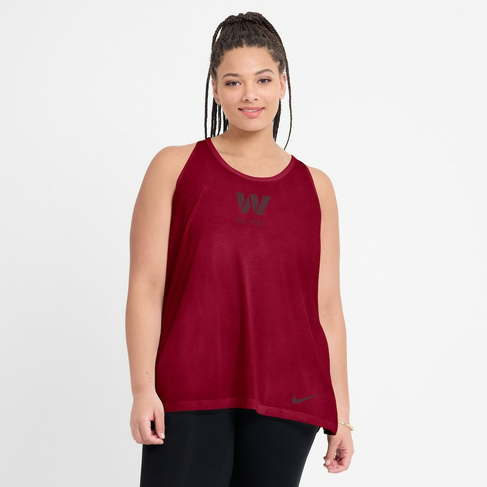 Women's Glory Open-Back Crisscross Dri-FIT Tank Top - Washington Commanders Tops