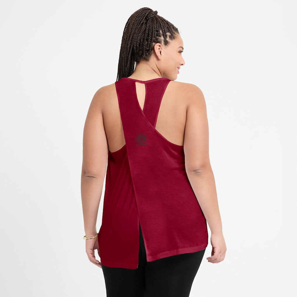 Women's Glory Open-Back Crisscross Dri-FIT Tank Top - Washington Commanders Tops