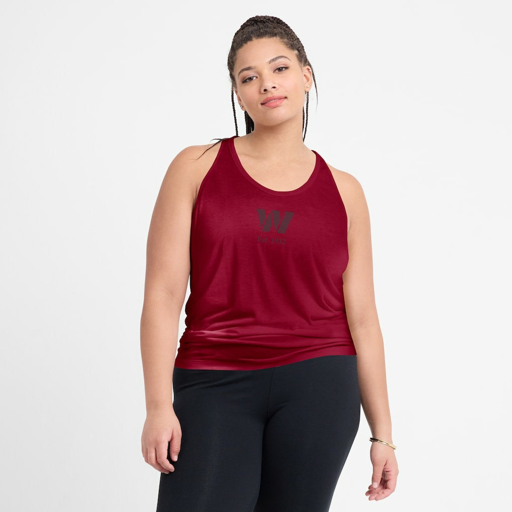 Women's Glory Open-Back Crisscross Dri-FIT Tank Top - Washington Commanders Tops