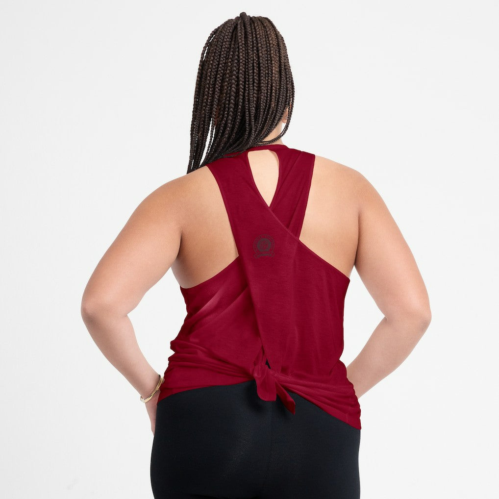 Women's Glory Open-Back Crisscross Dri-FIT Tank Top - Washington Commanders Tops