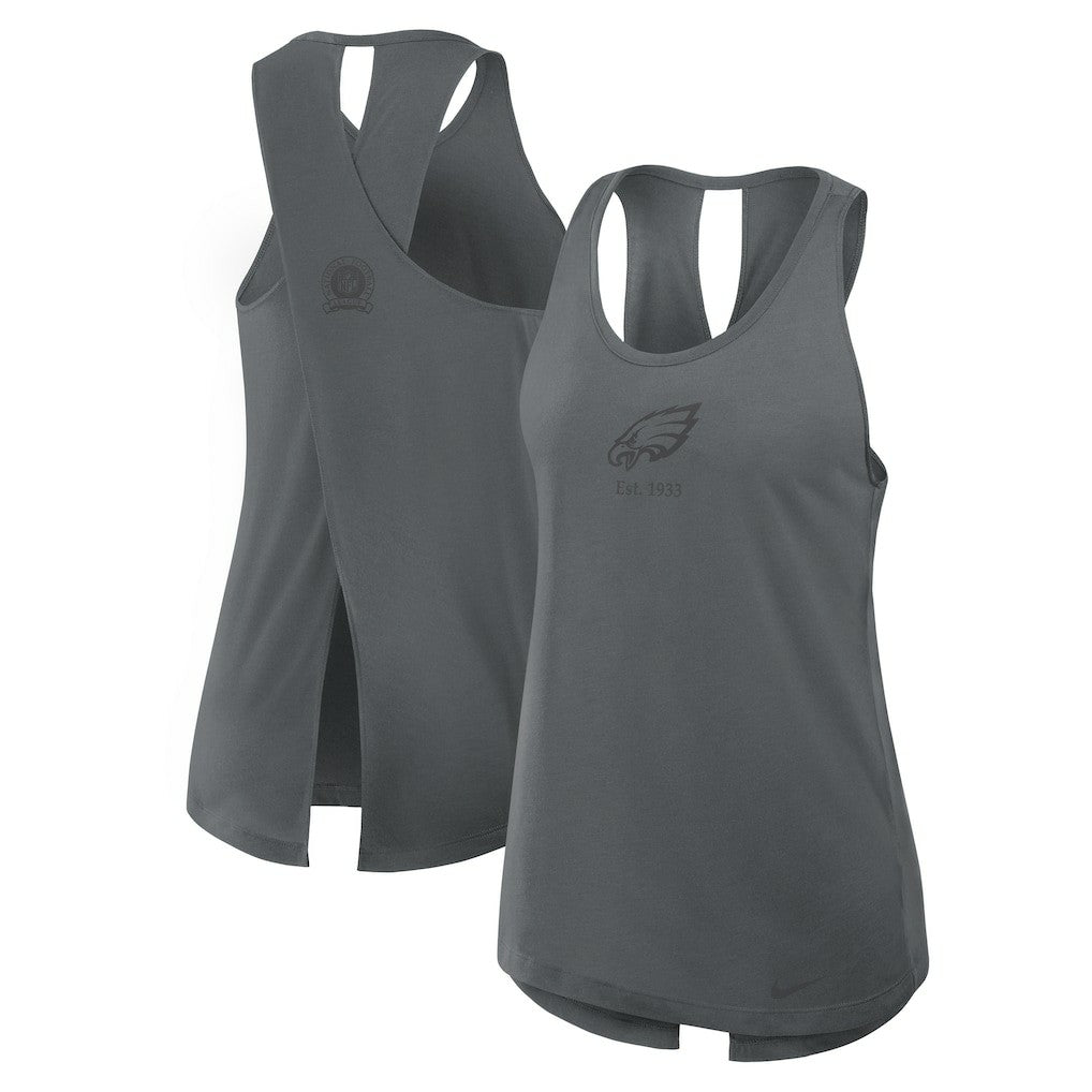 Women's Glory Open-Back Crisscross Dri-FIT Tank Top - Philadelphia Eagles Tops