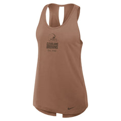 Women's Glory Open-Back Crisscross Dri-FIT Tank Top - Cleveland Browns Tops
