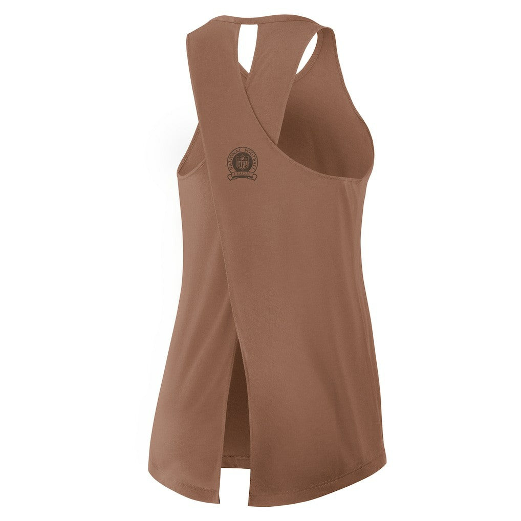 Women's Glory Open-Back Crisscross Dri-FIT Tank Top - Cleveland Browns Tops