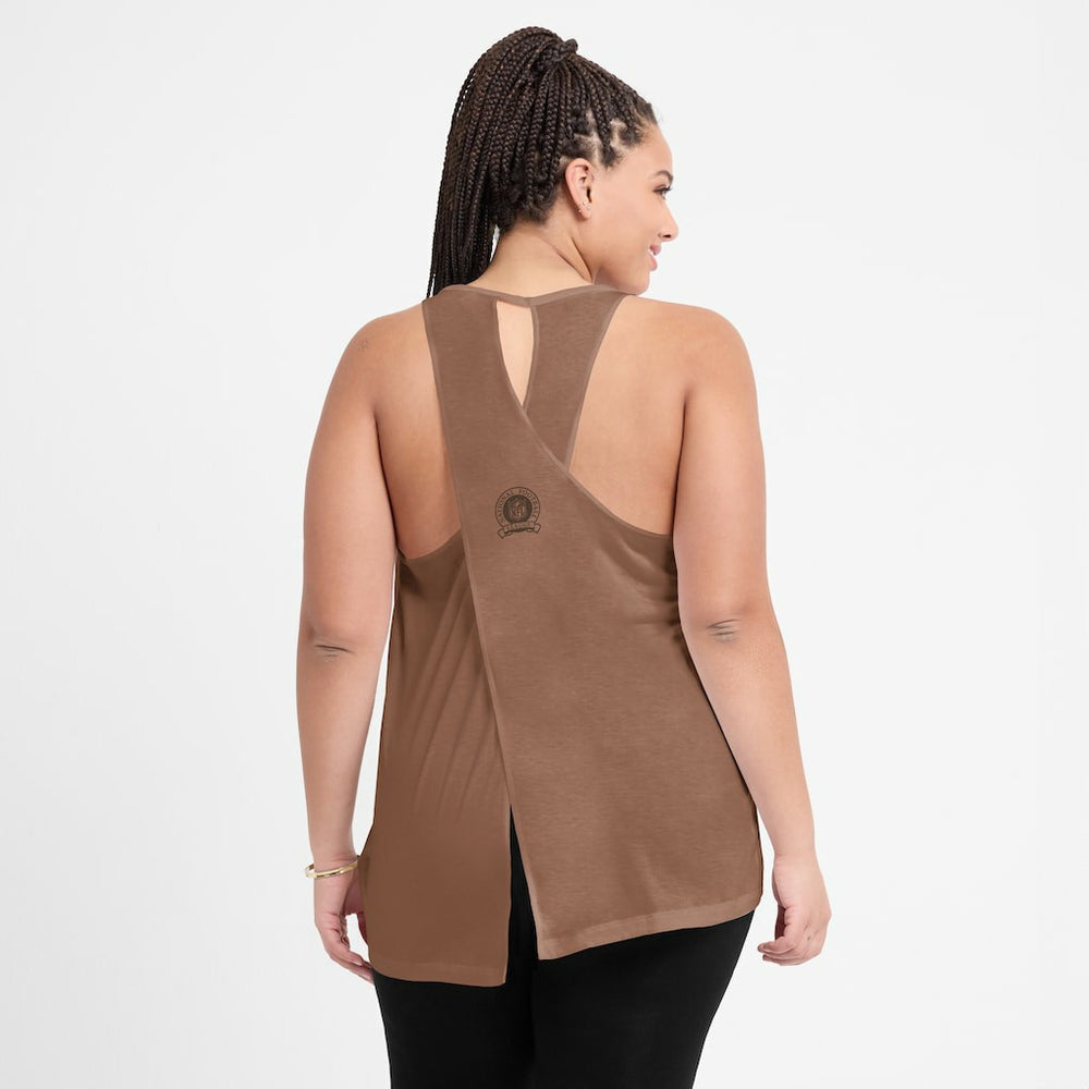 Women's Glory Open-Back Crisscross Dri-FIT Tank Top - Cleveland Browns Tops