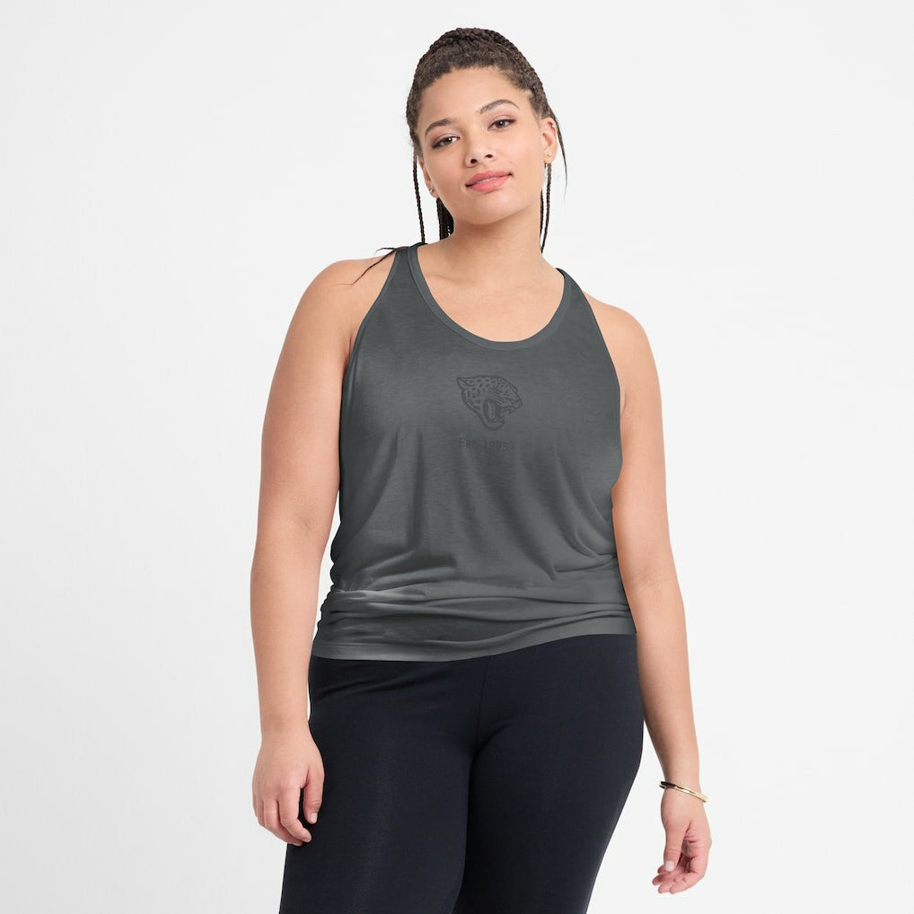 Women's Glory Open-Back Crisscross Dri-FIT Tank Top - Jacksonville Jaguars Tops