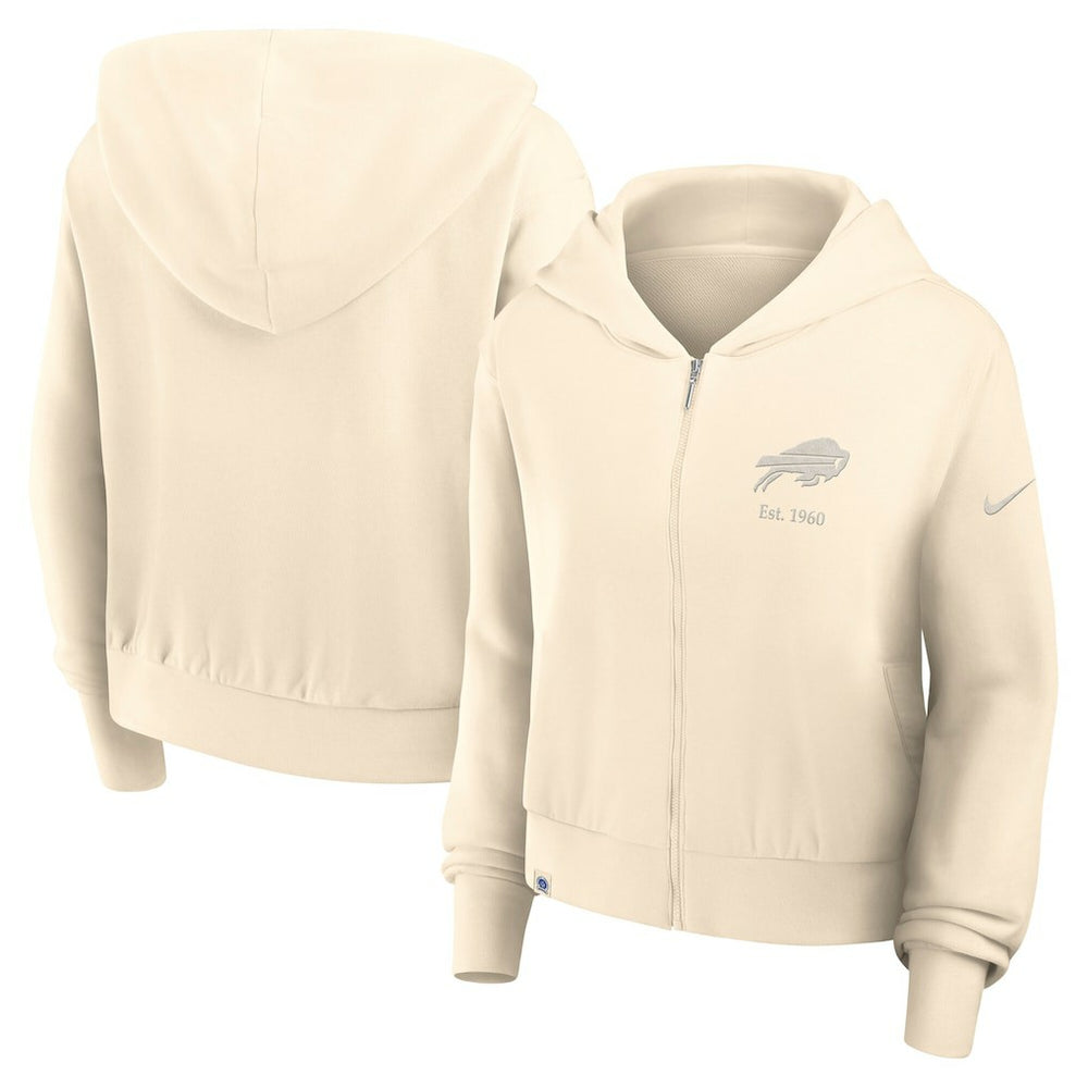 Women's Glory Cropped Full-Zip Hoodie - Buffalo Bills Hoodies