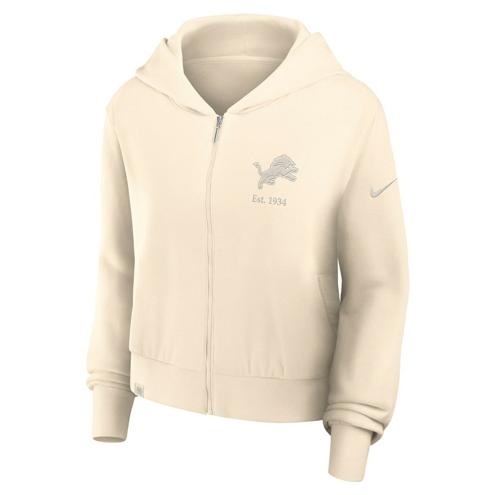 Women's Glory Cropped Full-Zip Hoodie - Detroit Lions Hoodies