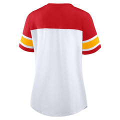 Women's Athena Lace-Up V-Neck T-Shirt - Kansas City Chiefs T-shirts