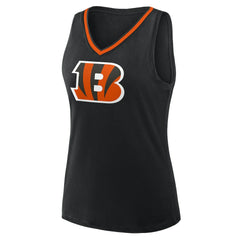 Logo Athletic Women's Stellar Win V-Neck Tank Top - Cincinnati Bengals Tops