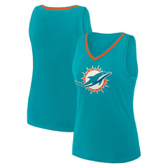 Logo Athletic Women's Stellar Win V-Neck Tank Top - Miami Dolphins Tops