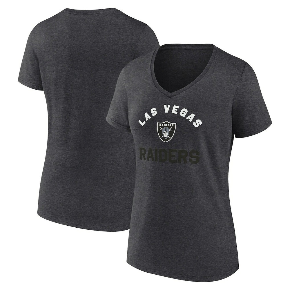 Logo Athletic Women's Unrivaled V-Neck T-Shirt - Las Vegas Raiders T-shirts