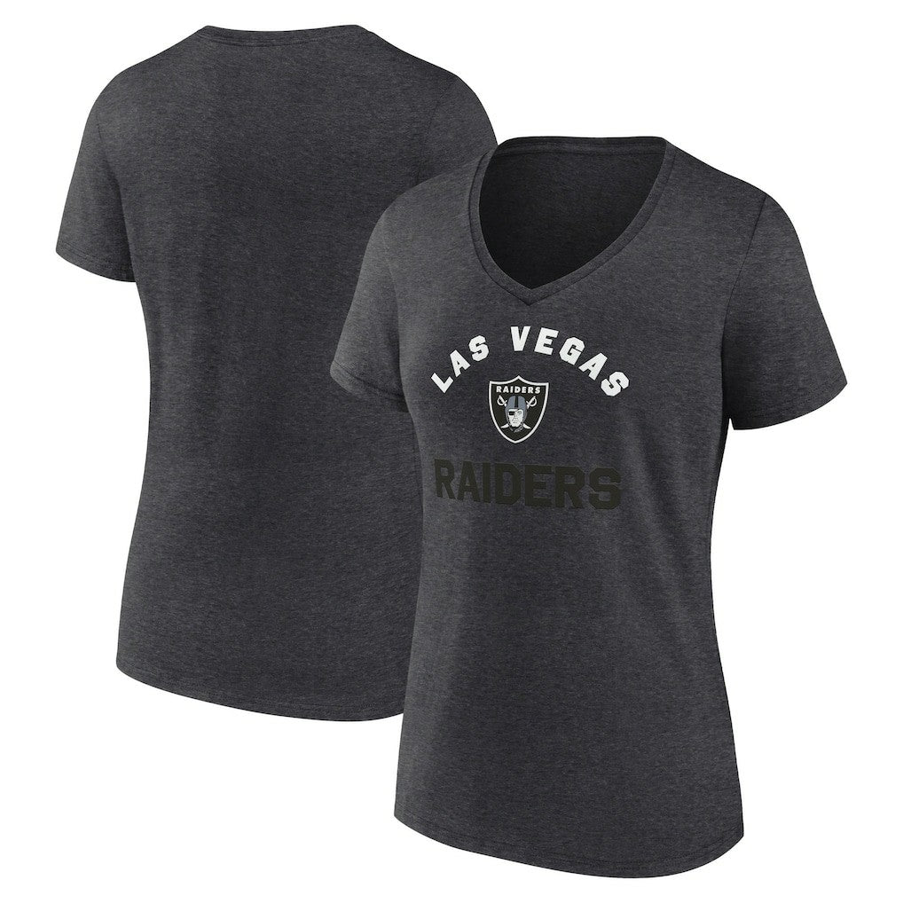 Logo Athletic Women's Unrivaled V-Neck T-Shirt - Las Vegas Raiders T-shirts