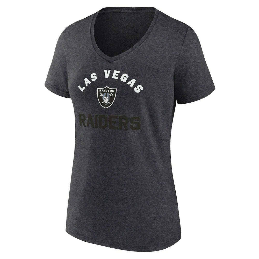 Logo Athletic Women's Unrivaled V-Neck T-Shirt - Las Vegas Raiders T-shirts