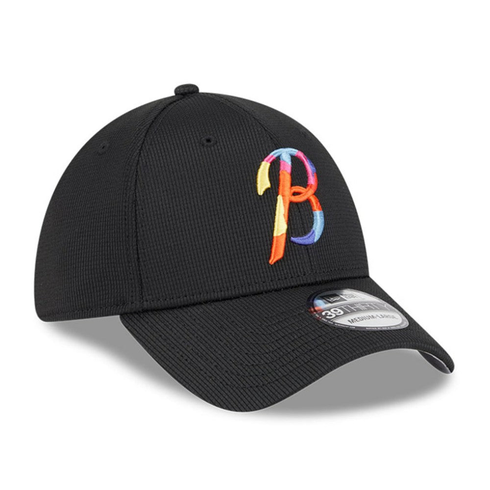 Black Baltimore Orioles New Era City Connect Batting Practice 39THIRTY Flex Hat