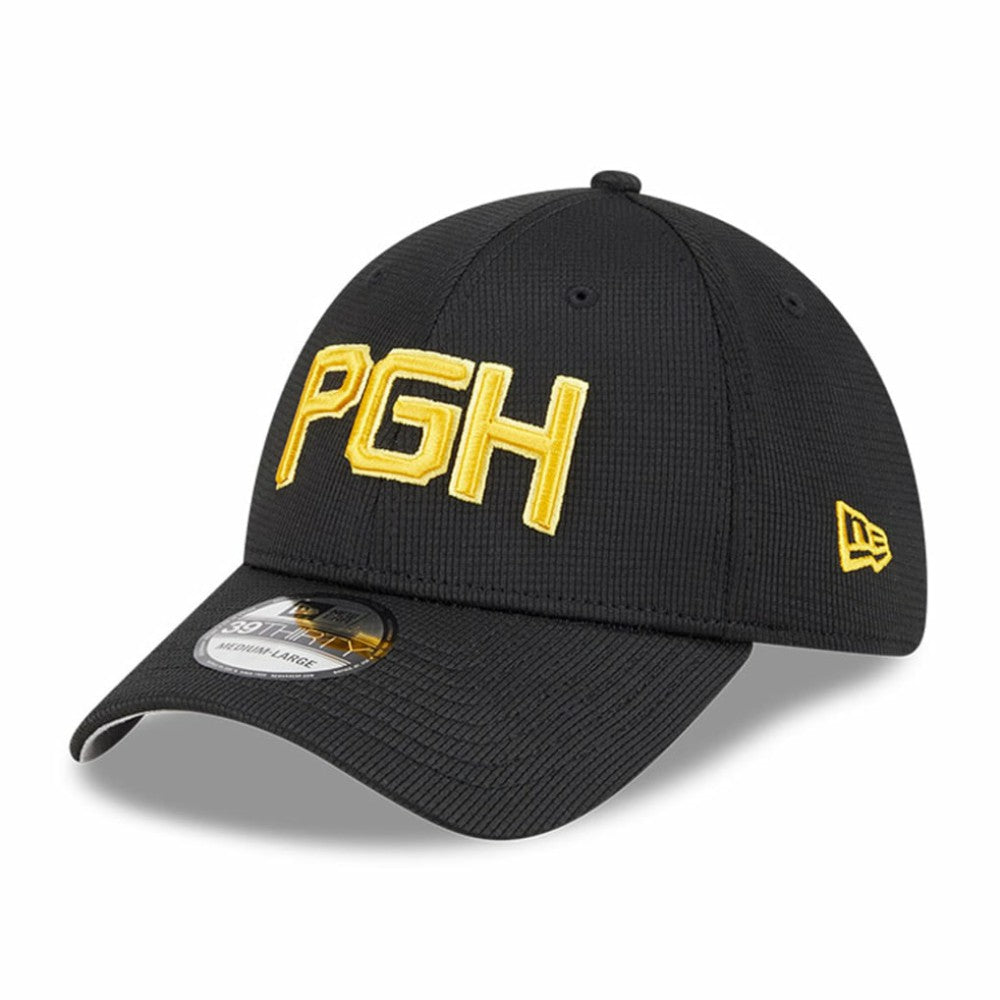 Black Pittsburgh Pirates New Era City Connect Batting Practice 39THIRTY Flex Hat