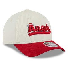 Cream/Red Los Angeles Angels New Era City Connect Batting Practice 9FORTY M-Crown Adjustable Hat