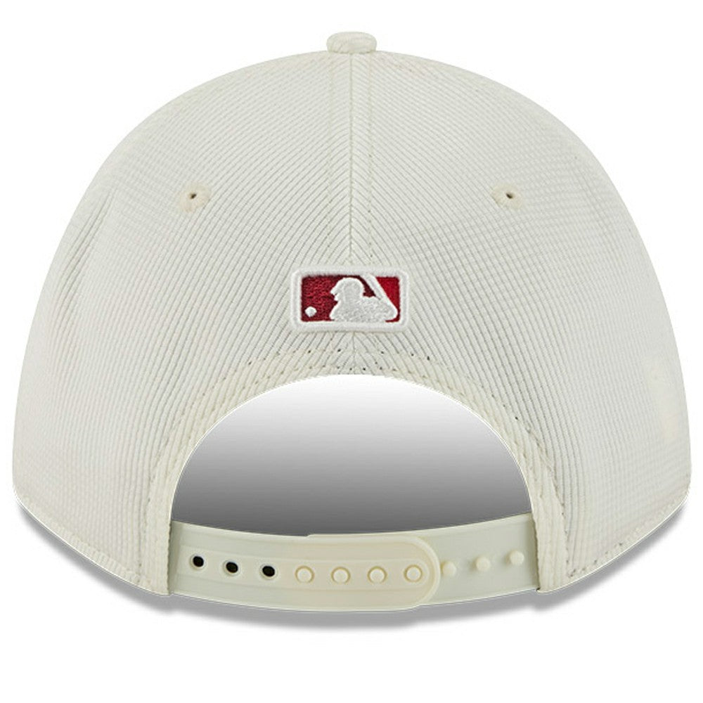 Cream/Red Los Angeles Angels New Era City Connect Batting Practice 9FORTY M-Crown Adjustable Hat