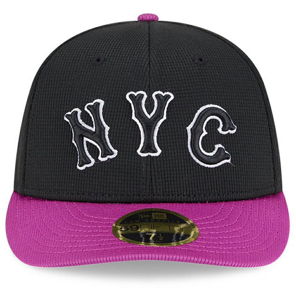 Charcoal/Purple New York Mets New Era City Connect Batting Practice Low Profile 59FIFTY Fitted Hat