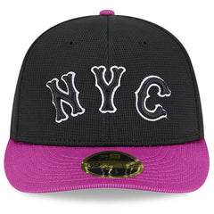 Charcoal/Purple New York Mets New Era City Connect Batting Practice Low Profile 59FIFTY Fitted Hat