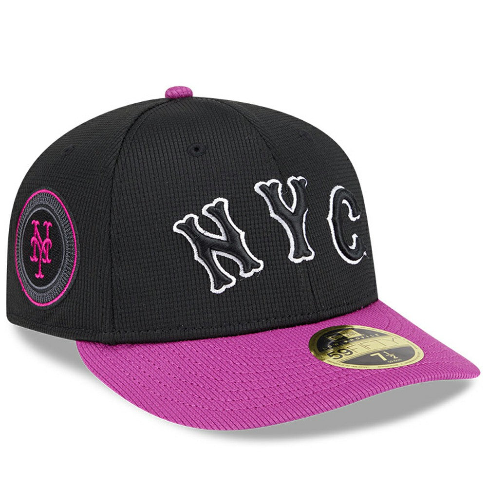 Charcoal/Purple New York Mets New Era City Connect Batting Practice Low Profile 59FIFTY Fitted Hat