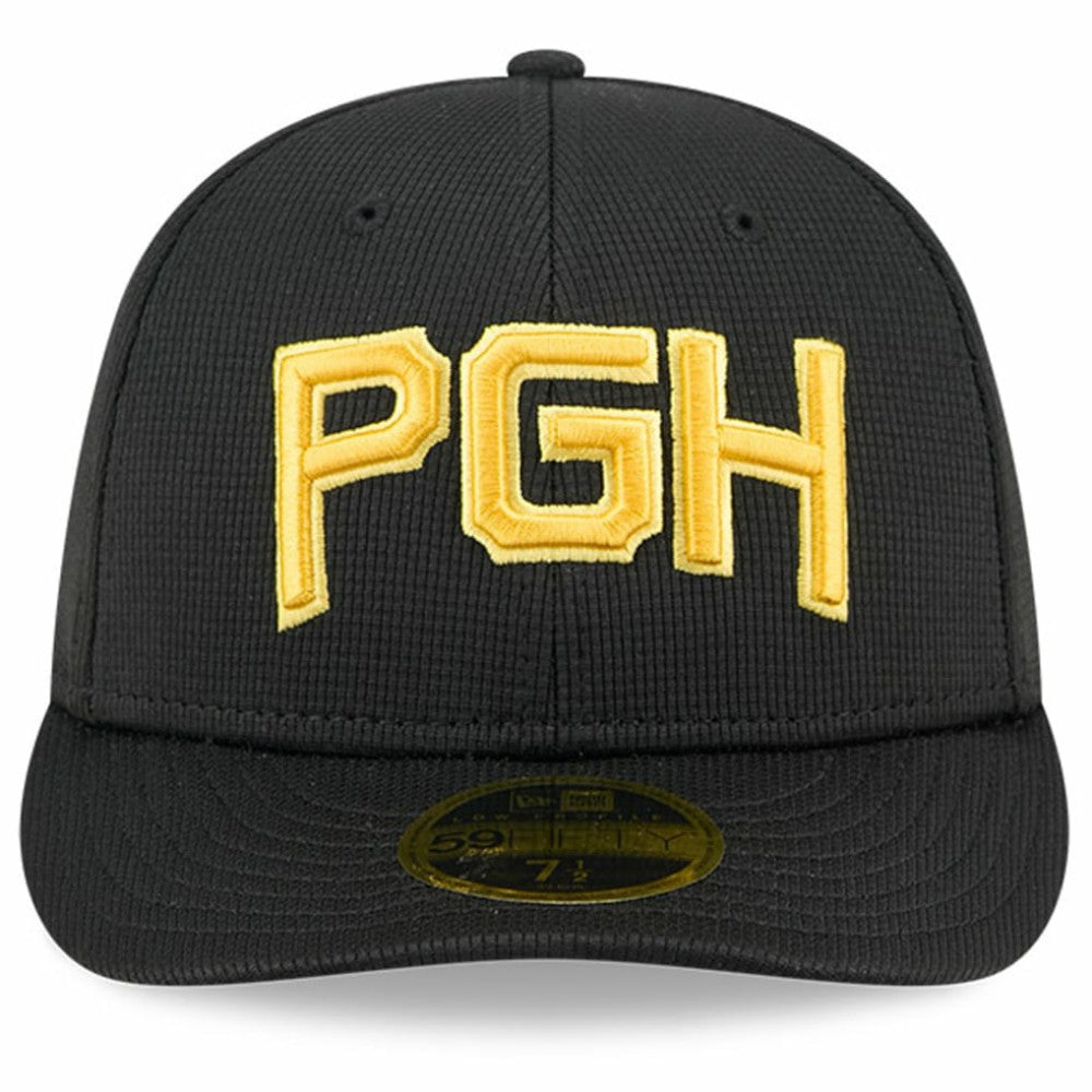 Black Pittsburgh Pirates New Era City Connect Batting Practice Low Profile 59FIFTY Fitted Hat