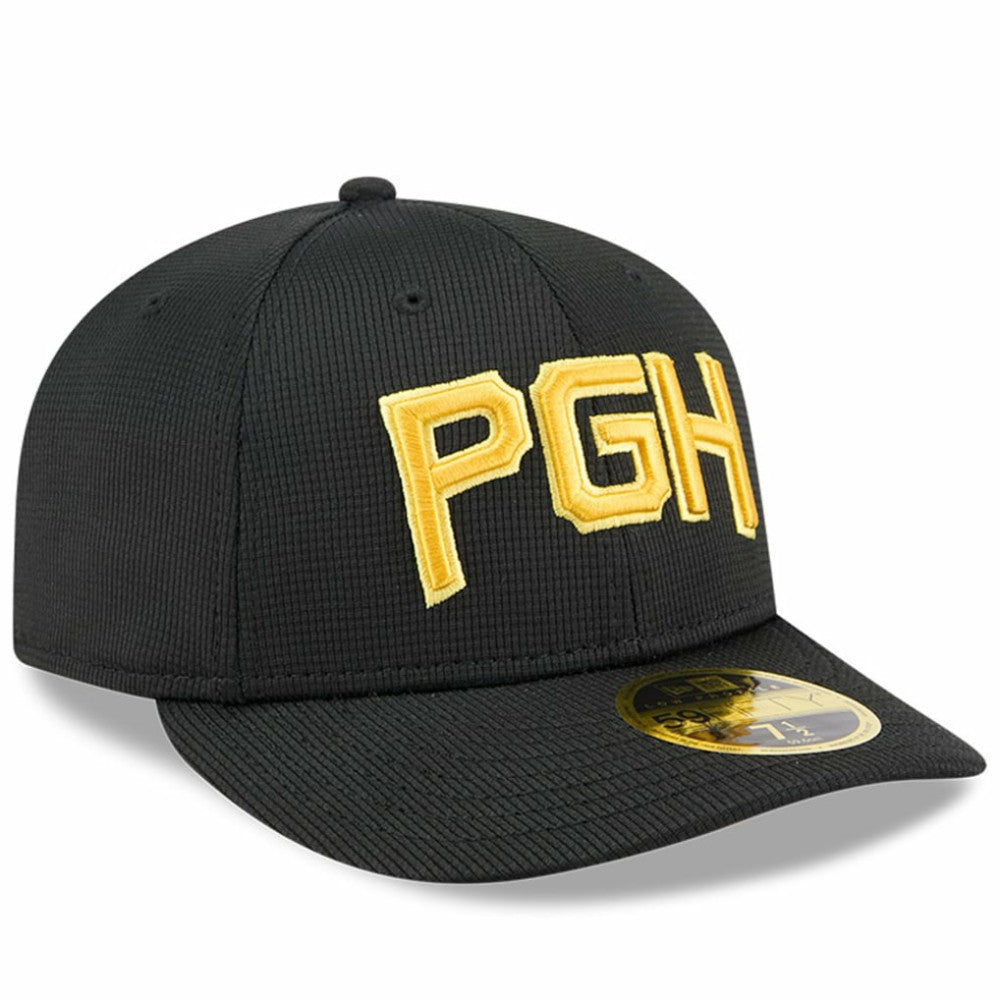 Black Pittsburgh Pirates New Era City Connect Batting Practice Low Profile 59FIFTY Fitted Hat