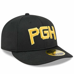 Black Pittsburgh Pirates New Era City Connect Batting Practice Low Profile 59FIFTY Fitted Hat