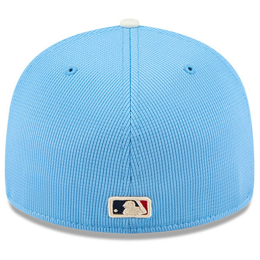 Light Blue Los Angeles Dodgers New Era City Connect Batting Practice Low Profile 59FIFTY Fitted Hat