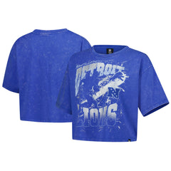 Women's Cropped Boxy Sport Classics Mineral Wash T-Shirt - Detroit Lions T-shirts