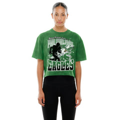 Women's Cropped Boxy Sport Classics Mineral Wash T-Shirt - Philadelphia Eagles T-shirts
