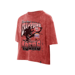 Women's Cropped Boxy Sport Classics Mineral Wash T-Shirt - San Francisco 49ers T-shirts