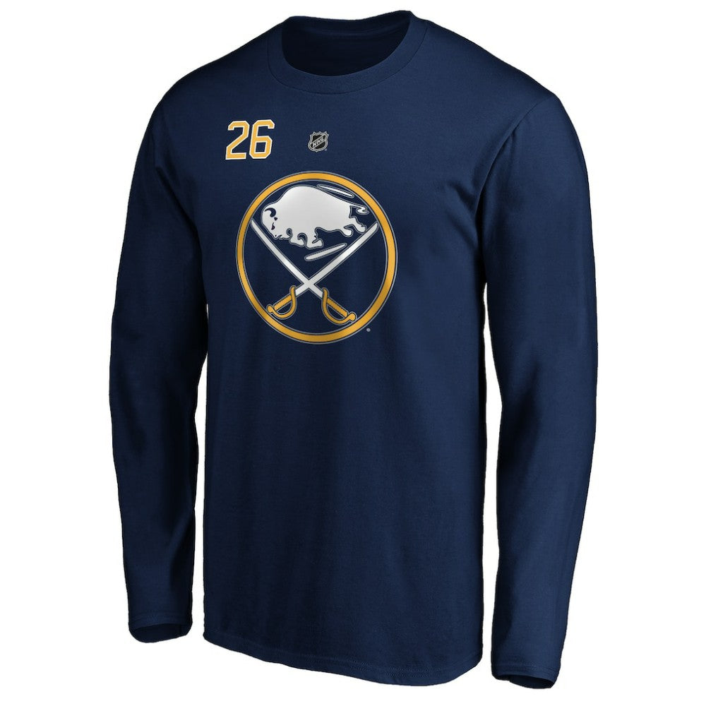 NHL Rasmus Dahlin Buffalo Sabres Fanatics Authentic Stack Name & Number T-Shirt
