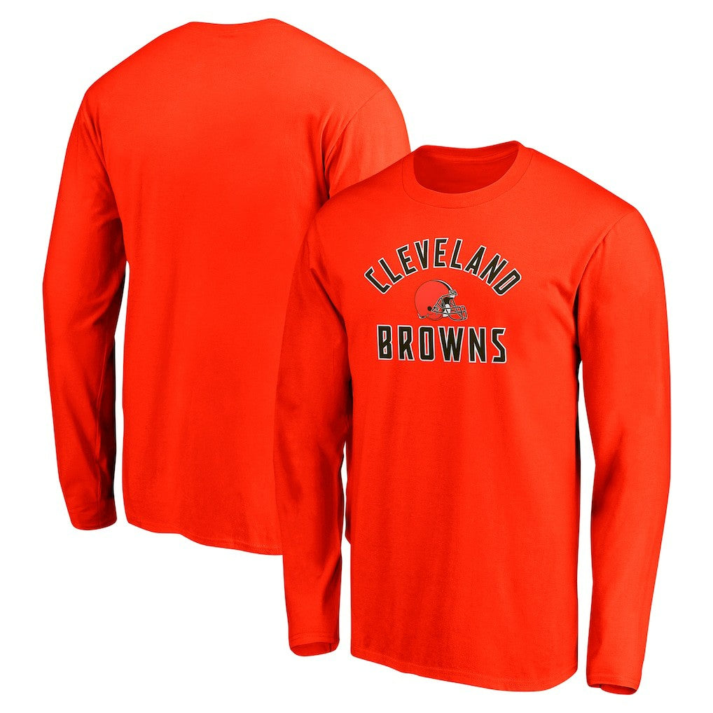 Team Arc Knockout Long Sleeve T-Shirt - Cleveland Browns T-shirts