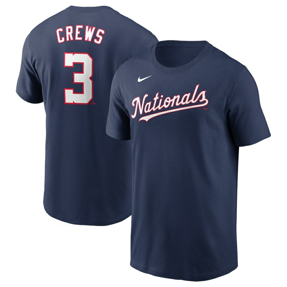 Navy Dylan Crews Washington Nationals Nike Fuse Name & Number T-Shirt