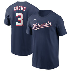 Navy Dylan Crews Washington Nationals Nike Fuse Name & Number T-Shirt