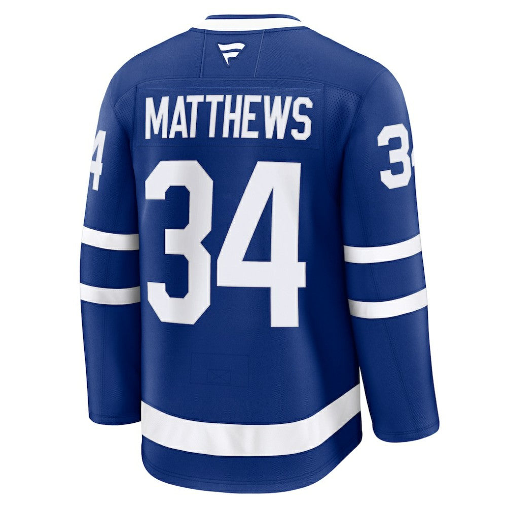 NHL Auston Matthews Toronto Maple Leafs Fanatics Captain Patch Home Premium Jersey