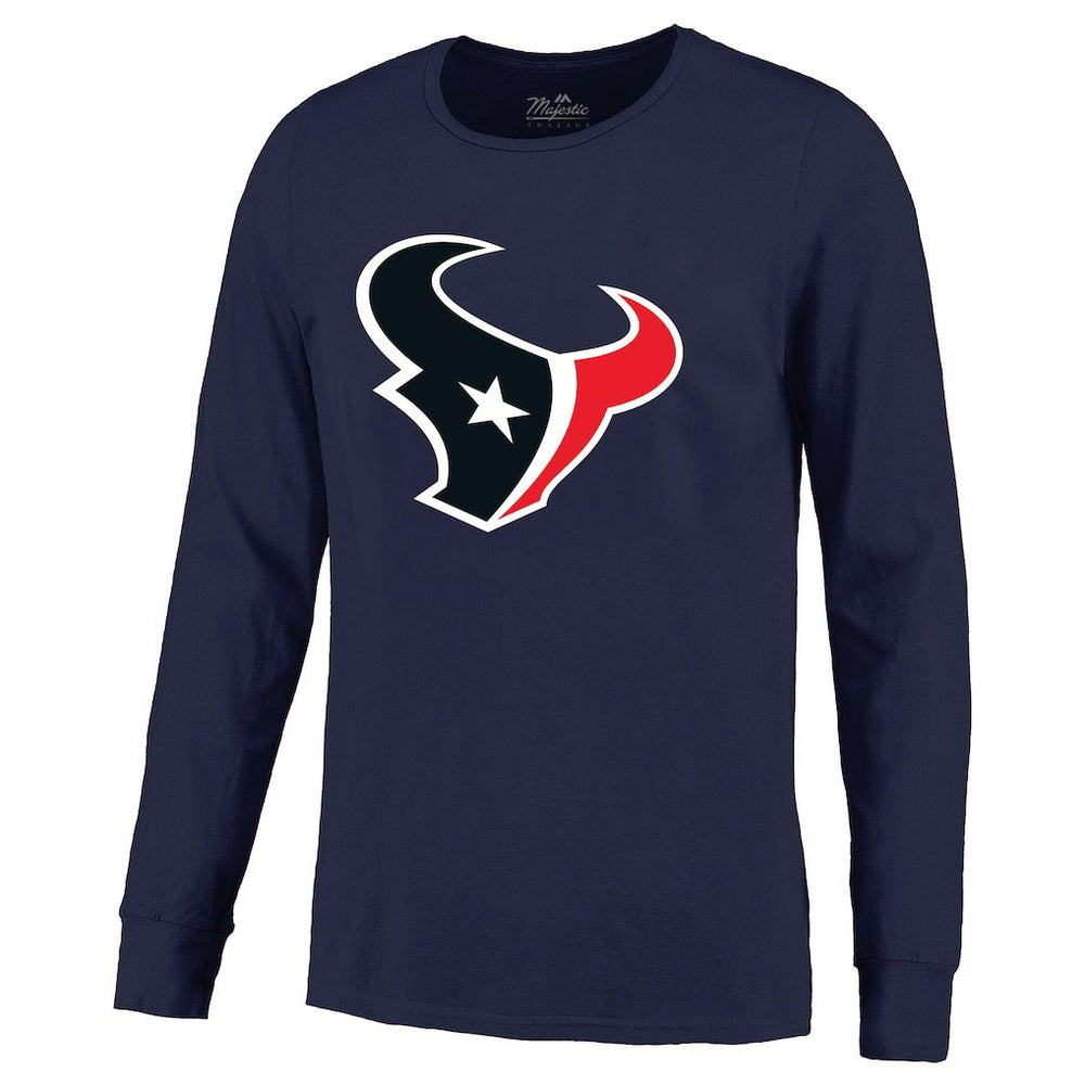 C.J. Stroud  Majestic Threads Name & Number Non-Distressed Long Sleeve T-Shirt - Houston Texans T-shirts