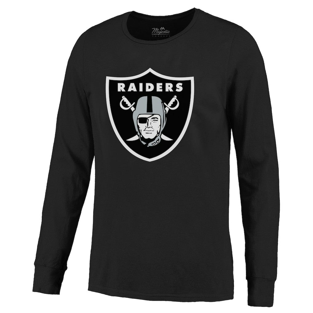 Maxx Crosby  Majestic Threads Name & Number Non-Distressed Long Sleeve T-Shirt - Las Vegas Raiders T-shirts