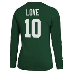 Jordan Love  Majestic Threads Women's Name & Number Long Sleeve T-Shirt - Green Bay Packers T-shirts