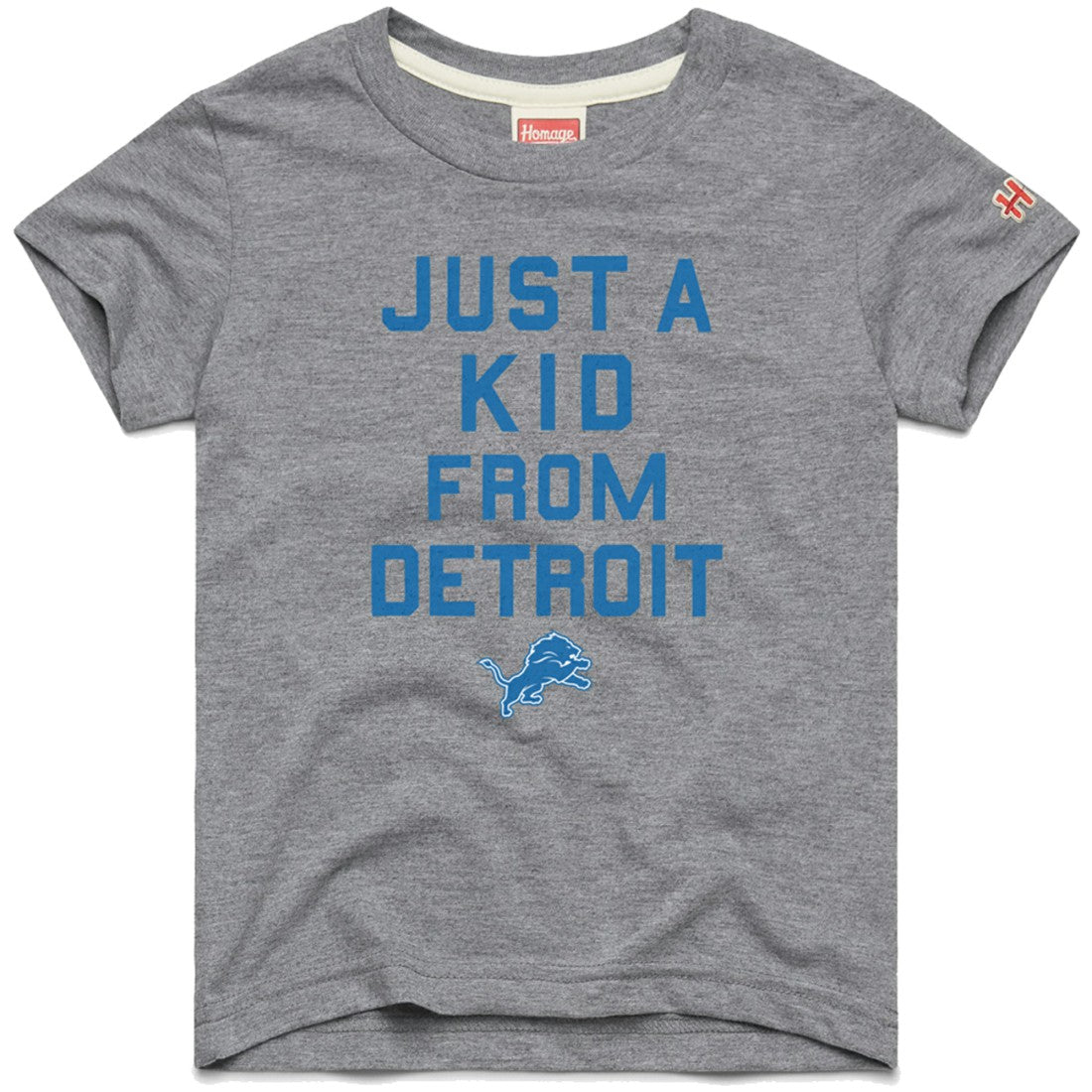 Homage Youth Just a Kid Tri-Blend T-Shirt - Detroit Lions T-shirts