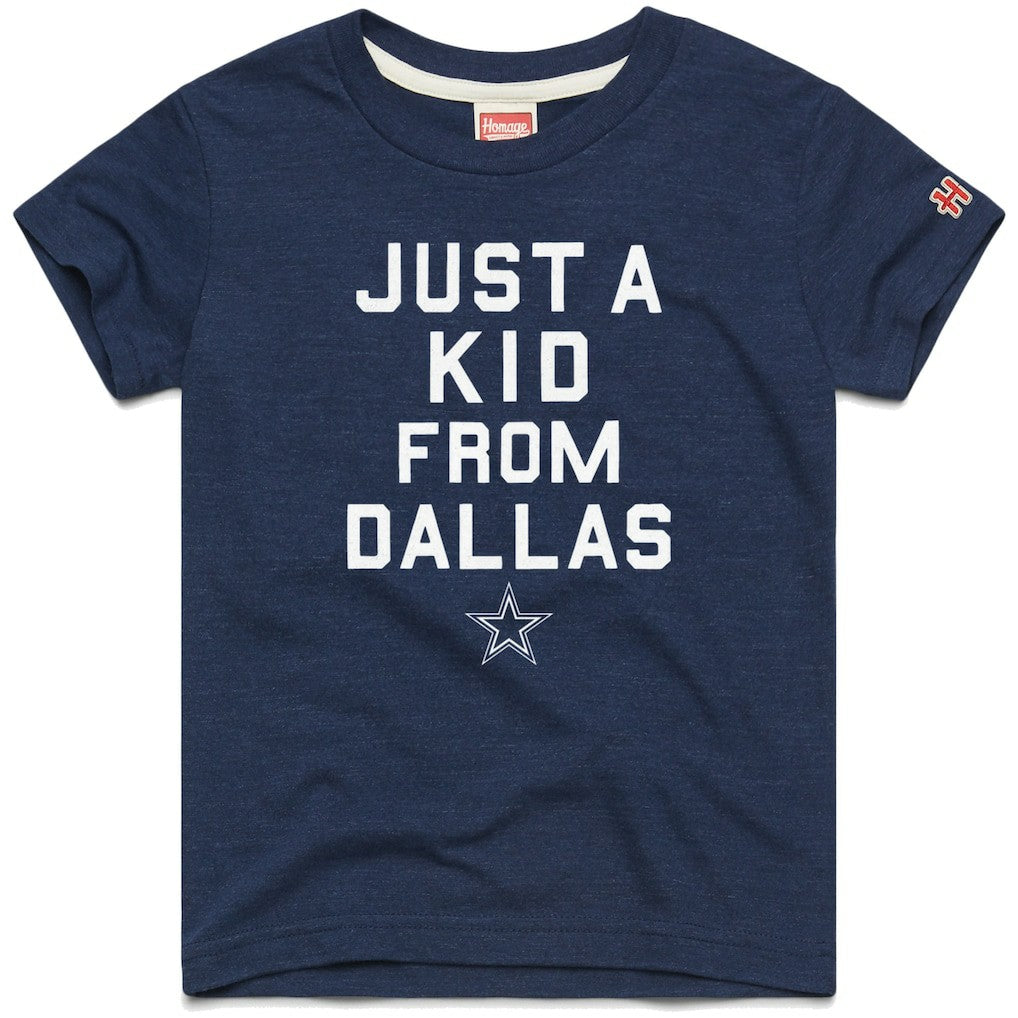 Homage Youth Just a Kid Tri-Blend T-Shirt - Dallas Cowboys T-shirts