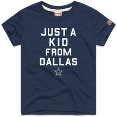 Homage Youth Just a Kid Tri-Blend T-Shirt - Dallas Cowboys T-shirts