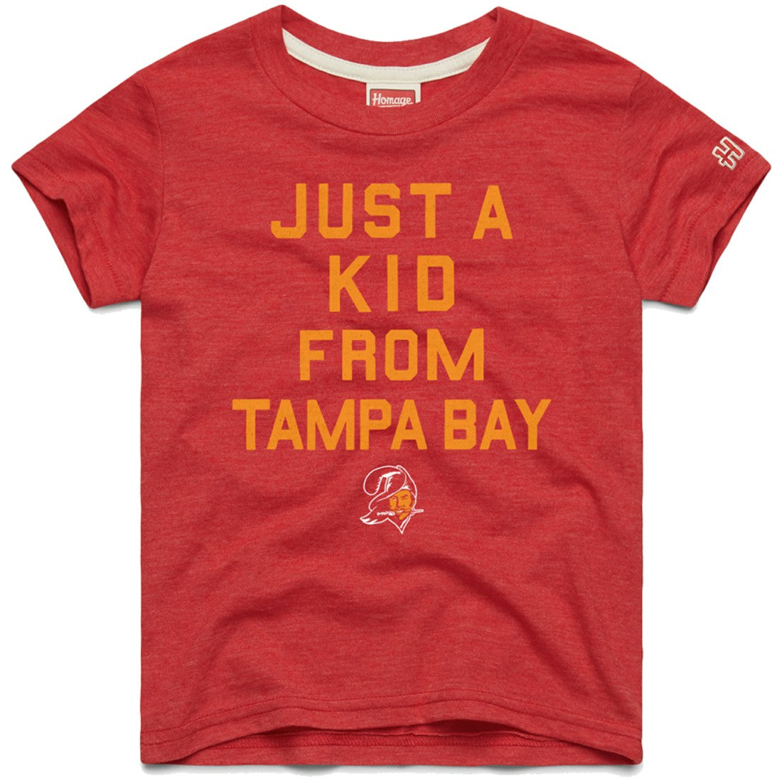 Homage Youth Just a Kid Tri-Blend T-Shirt - Tampa Bay Buccaneers T-shirts