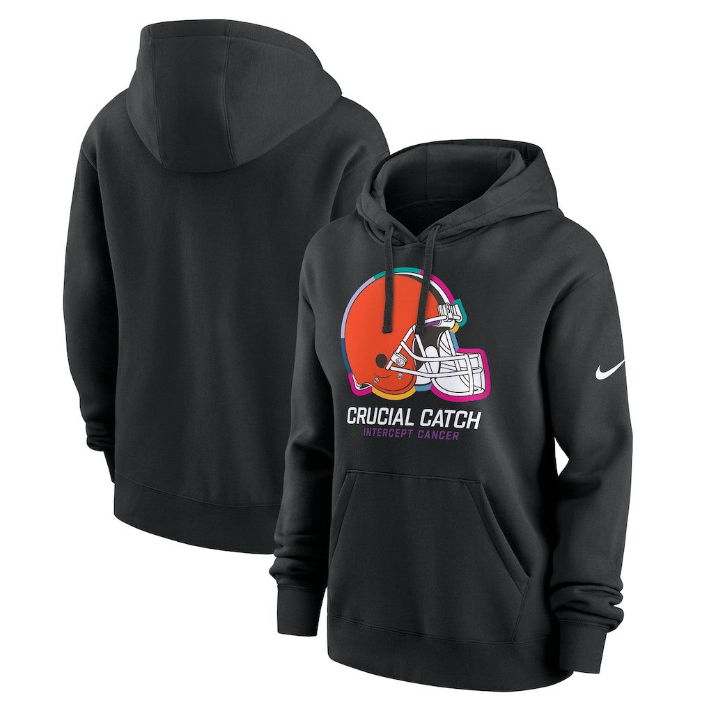 Women's 2024 NFL Crucial Catch Club Pullover Hoodie - Cleveland Browns Hoodies