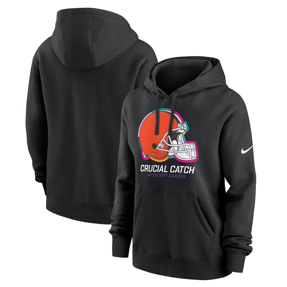 Women's 2024 NFL Crucial Catch Club Pullover Hoodie - Cleveland Browns Hoodies