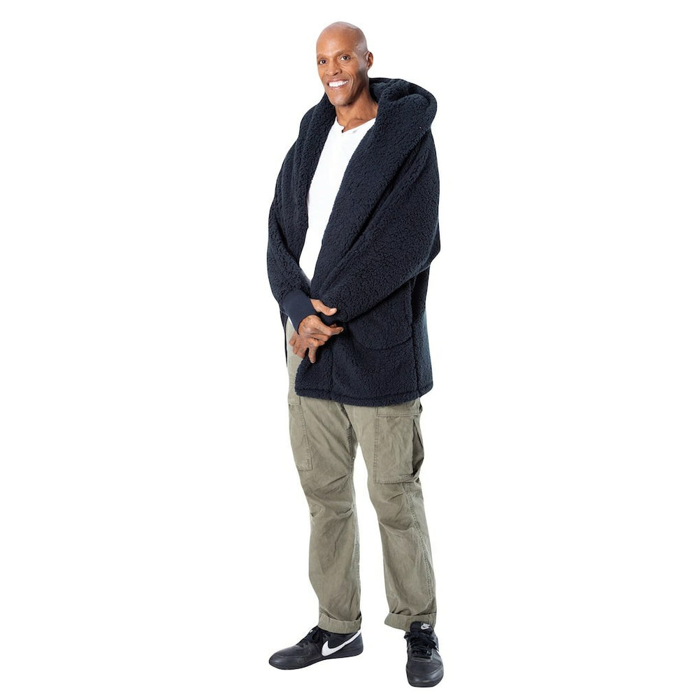 The Best Lounger in the World By Jill Martin Orlando Magic Unisex Black Oversized Open-Front Hoodie Sweater sale