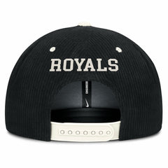 Black Kansas City Royals Nike Pro Corduroy Structured Snapback Hat